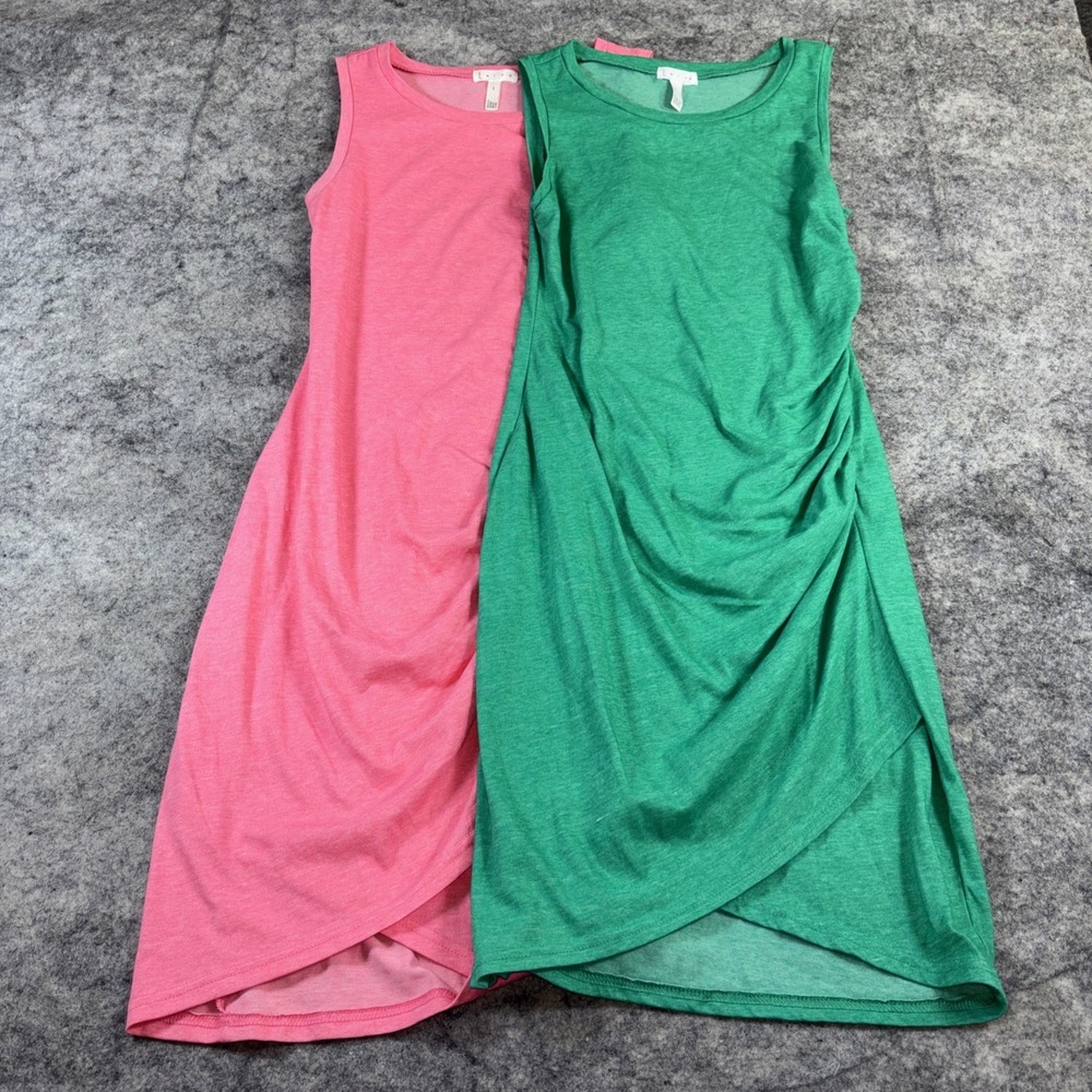 2 Leith Ruched Bodycon Pencil Dress Small Wrap Jersey Stretch Minimal‎ Basic